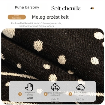 Szabálytalan alakú kanapé párnahuzat, Chenille anyag, Csillagok az égen minted mintázat, Európai stílus, Szövetes dizájn szekcionált kanapóhoz