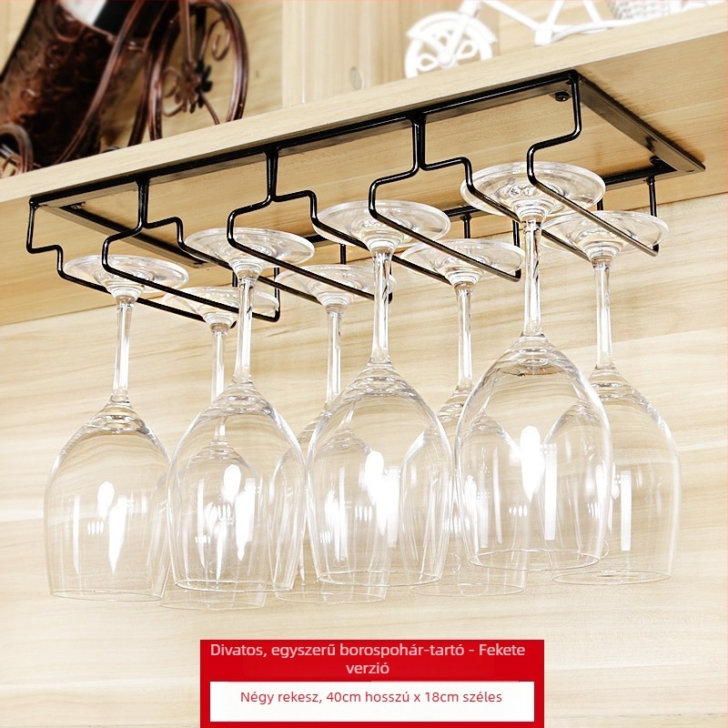 Kovácsoltvas pohártartó falra szerelhető – modern, minimalist stílus, vasdrót kivitel, súly 1 kg-tól