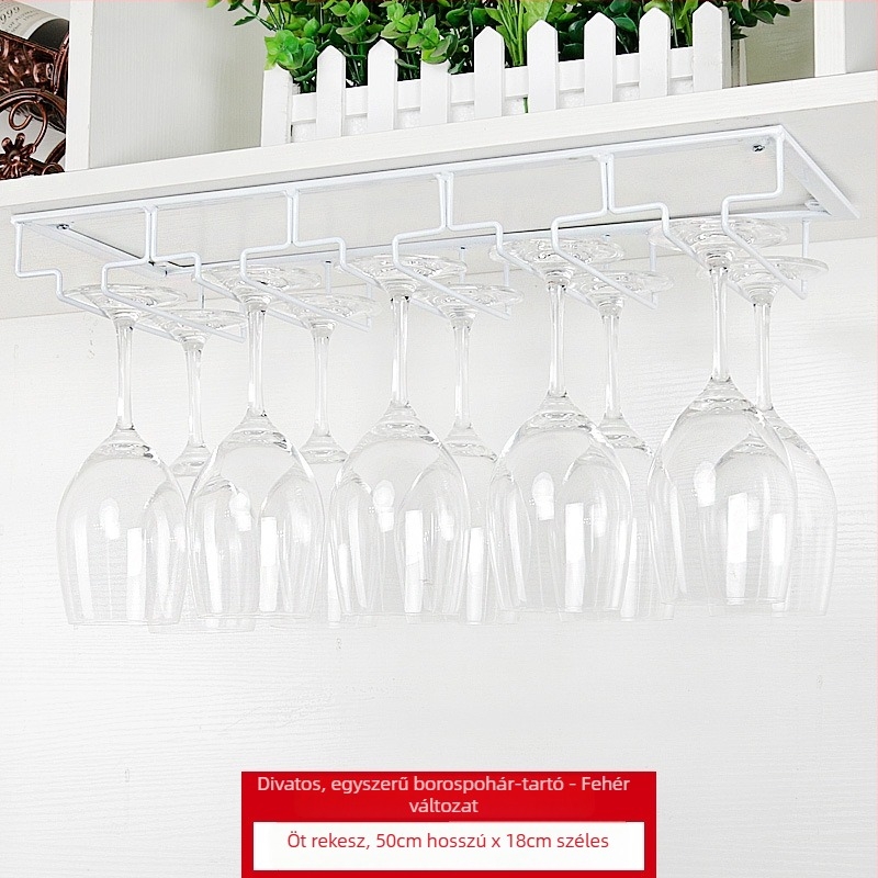 Kovácsoltvas pohártartó falra szerelhető – modern, minimalist stílus, vasdrót kivitel, súly 1 kg-tól