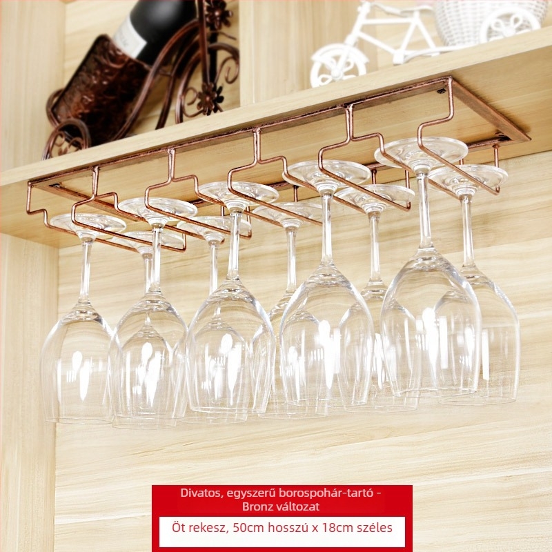 Kovácsoltvas pohártartó falra szerelhető – modern, minimalist stílus, vasdrót kivitel, súly 1 kg-tól