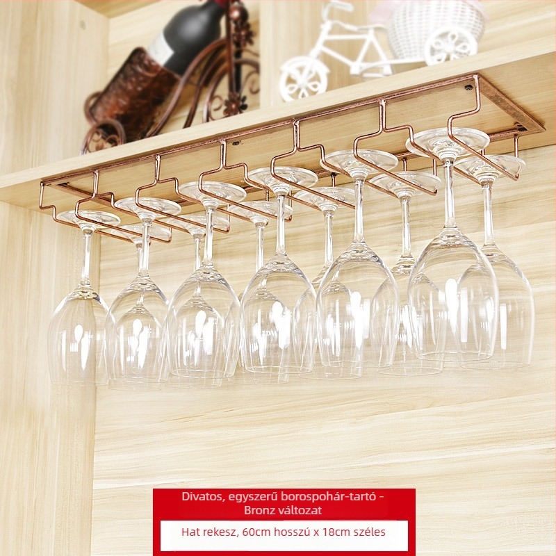 Kovácsoltvas pohártartó falra szerelhető – modern, minimalist stílus, vasdrót kivitel, súly 1 kg-tól