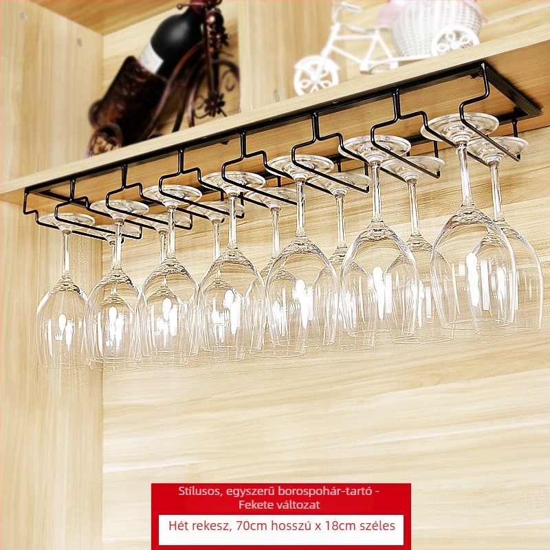 Kovácsoltvas pohártartó falra szerelhető – modern, minimalist stílus, vasdrót kivitel, súly 1 kg-tól