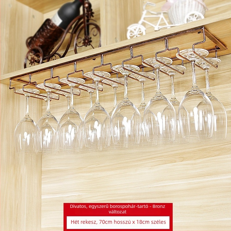 Kovácsoltvas pohártartó falra szerelhető – modern, minimalist stílus, vasdrót kivitel, súly 1 kg-tól