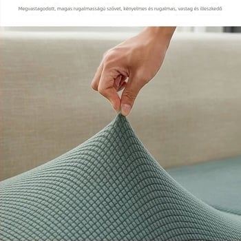 Teljes körű kanapévédő négy évszakra, rugalmas, vastag csúszásmentes párnahuzatokkal