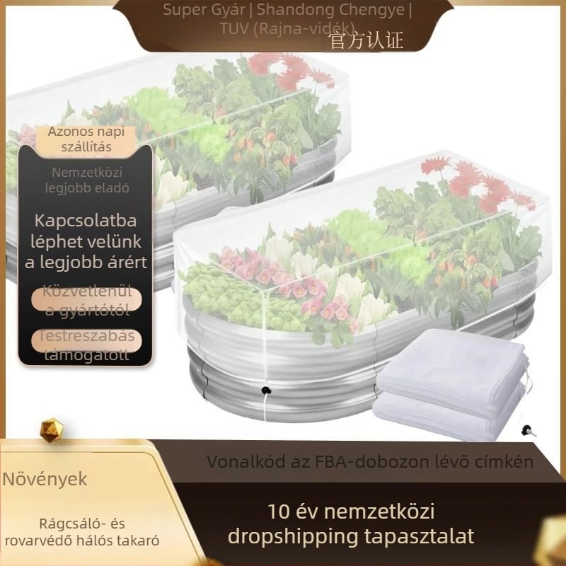Virágágyás rovarvédő takaró — műanyag, kertészeti rovar- és madárvédelem, Modell HCFCZ-001, Chengye
