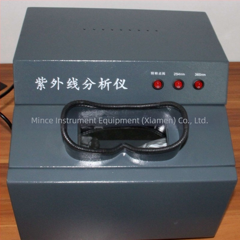 MINCEE ZF-1 asztali háromfunkciós UV-analizátor — UV-hullámhosszak 254 nm és 365 nm, alkalmas laboratóriumi kísérletekre