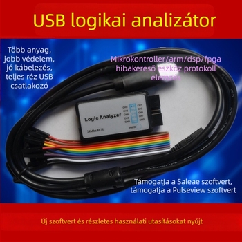 USB logikai analizáló 24 MS/s, 8 csatorna, Sigrok-kompatibilis