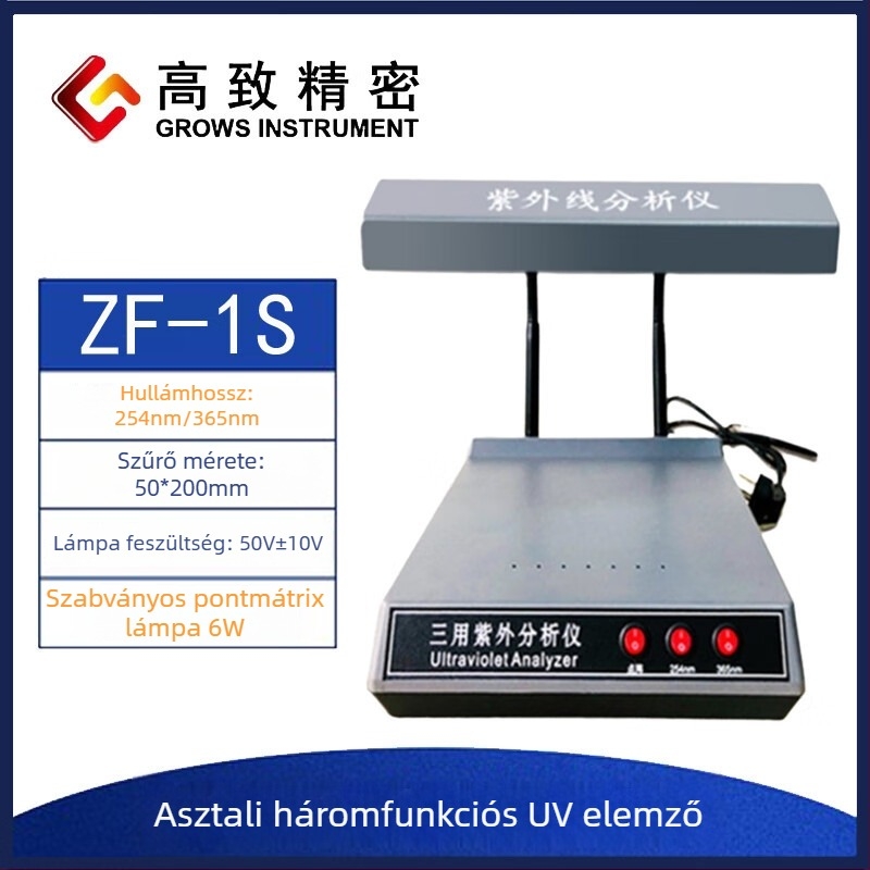 ZF-1S asztali UV-analizáló, háromfunkciós, műanyag házzal