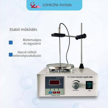 Laboratóriumi mágneses keverő digitális kijelzővel és állandó hőmérsékletű fűtéssel; modell XLD-85-2, 0-2000 ml, 110-240V, súly 2.2 kg