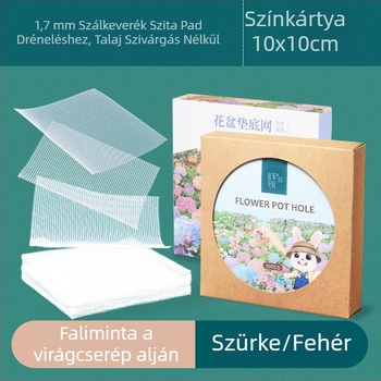 Kertészeti dekoratív edényalj hálóval, poliészter, föld átszivárgás elleni védelem, Plant xun