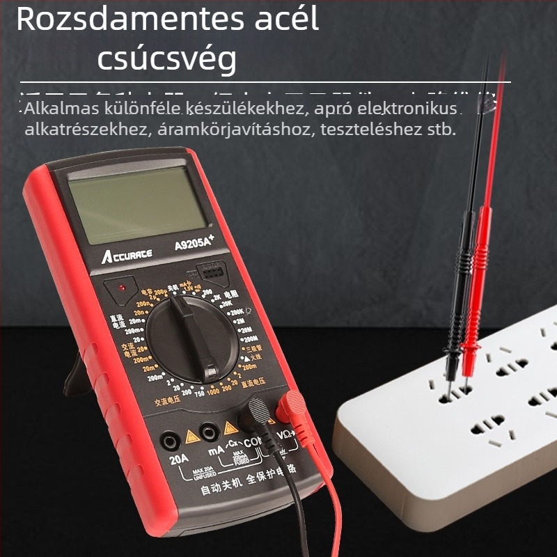Kézi digitális multiméter, nagy pontosságú, automatikus mérési tartomány, dióda vizsgálat, adatok megőrzése