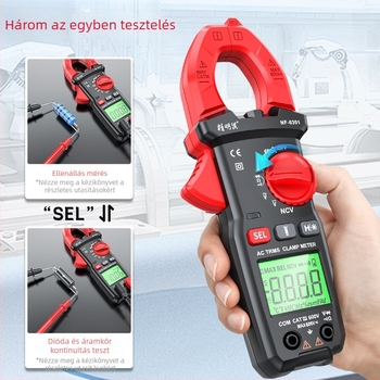 NF-6301 csipeszes multiméter - digitális, magas pontosságú, automata csipeszes ampermérő, CE ISO9001 FCC REACH tanúsított