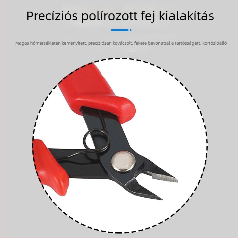 Leválasztó fogó, 45# acélból, alkalmas acélhuzalhoz, huzalokhoz és műanyaghoz, tartós, tömeg 0.15
