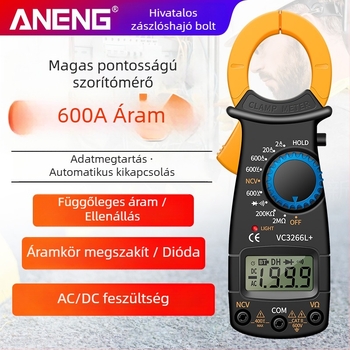 ANENG VC3266L digitális csipeszes mérő, többfunkciós multiméter, VC3266L modell, magas precizitás