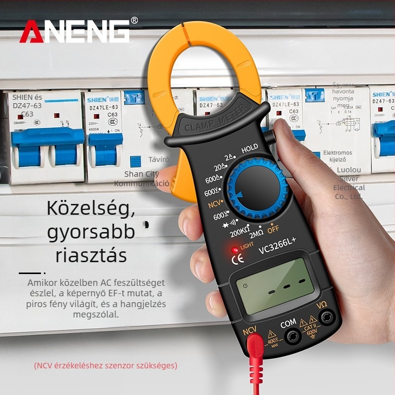 ANENG VC3266L digitális csipeszes mérő, többfunkciós multiméter, VC3266L modell, magas precizitás