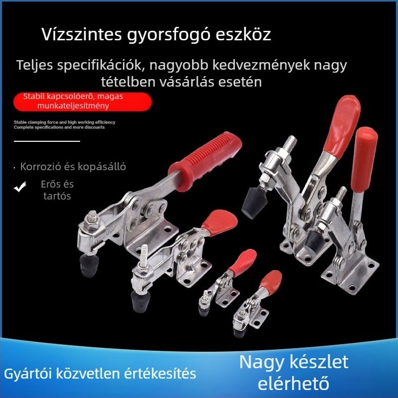 Horizontális gyorsrögzítő készülék hegesztéshez, modell 201B 225D, ismeretlen ötvözet