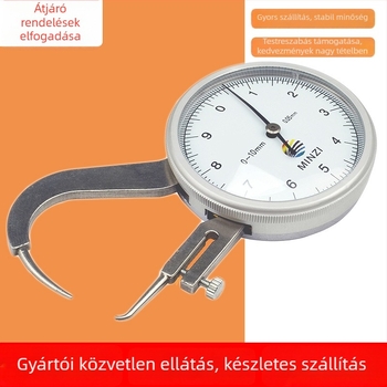 JAVIER vastagságmérő 0–10 mm, nagy pontosságú, kézi, hegyes vég