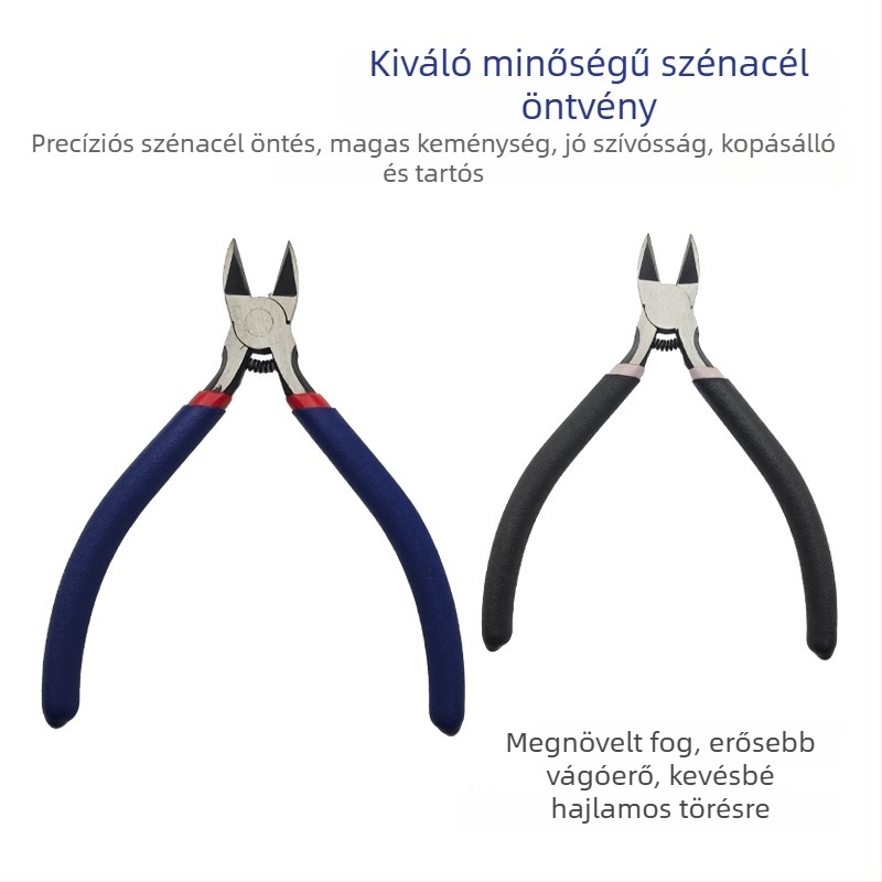 Diagonális vágófogó – króm-vanádium acél, tartós, ipari minőség, kézműves ékszerekhez alkalmas