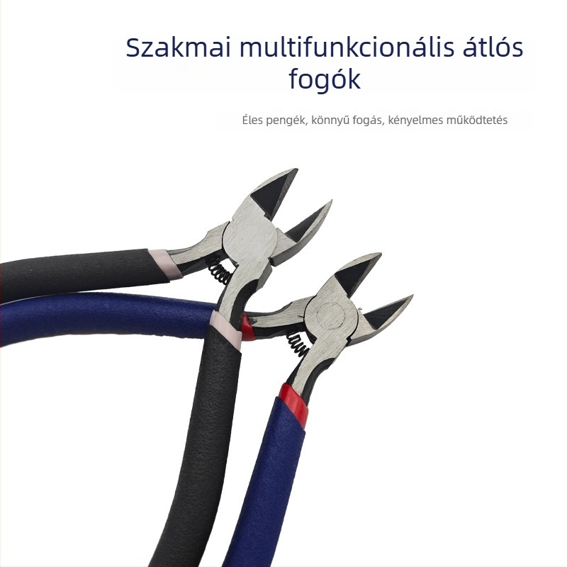 Diagonális vágófogó – króm-vanádium acél, tartós, ipari minőség, kézműves ékszerekhez alkalmas