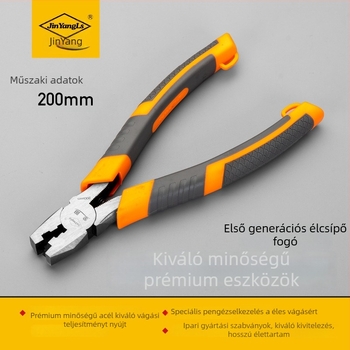 Rozsdamentes acélból készült derékszögű fogó, hajlított él, asztalos modell, 30-es specifikáció, 250 g