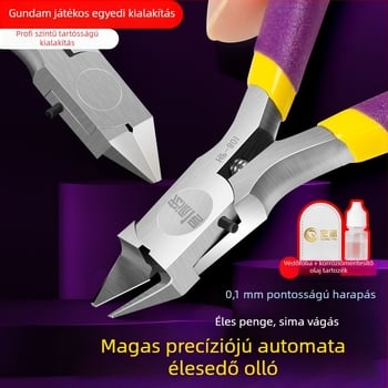 Vágó fogó – Hongpai No.1, Gundam modellépítéséhez, műanyag modellekhez, magas széntartalmú acél, tömeg 0.1