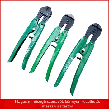Kígyófejű fogó ékszerkészítéshez, egyenes és ferde orral, kovácsolt 45# acélból, sima vágóél