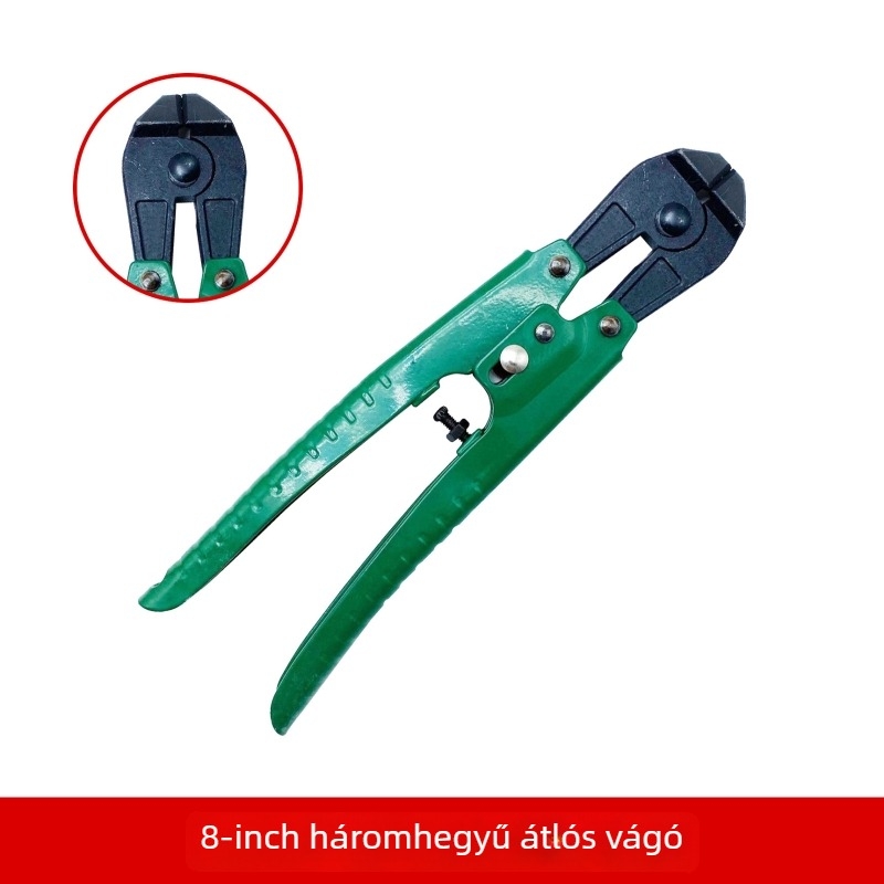 Kígyófejű fogó ékszerkészítéshez, egyenes és ferde orral, kovácsolt 45# acélból, sima vágóél