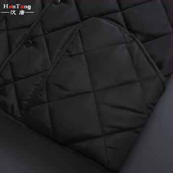Férfi mellény fleece-béléssel, kockás mintával, téli, háromrétegű, gallér nélküli