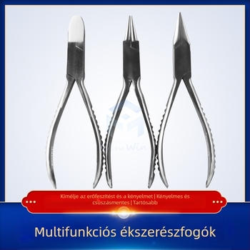 Ékszerfogók - Rozsdamentes acél, korrózióálló, ékszerkészítéshez (Márka Win Win)