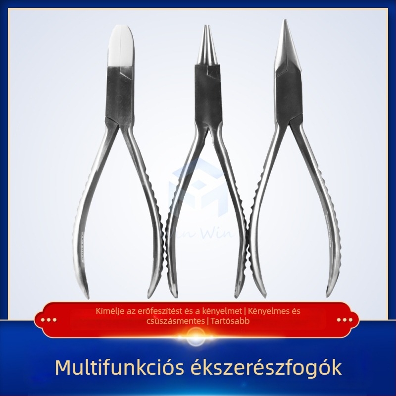 Ékszerfogók - Rozsdamentes acél, korrózióálló, ékszerkészítéshez (Márka Win Win)