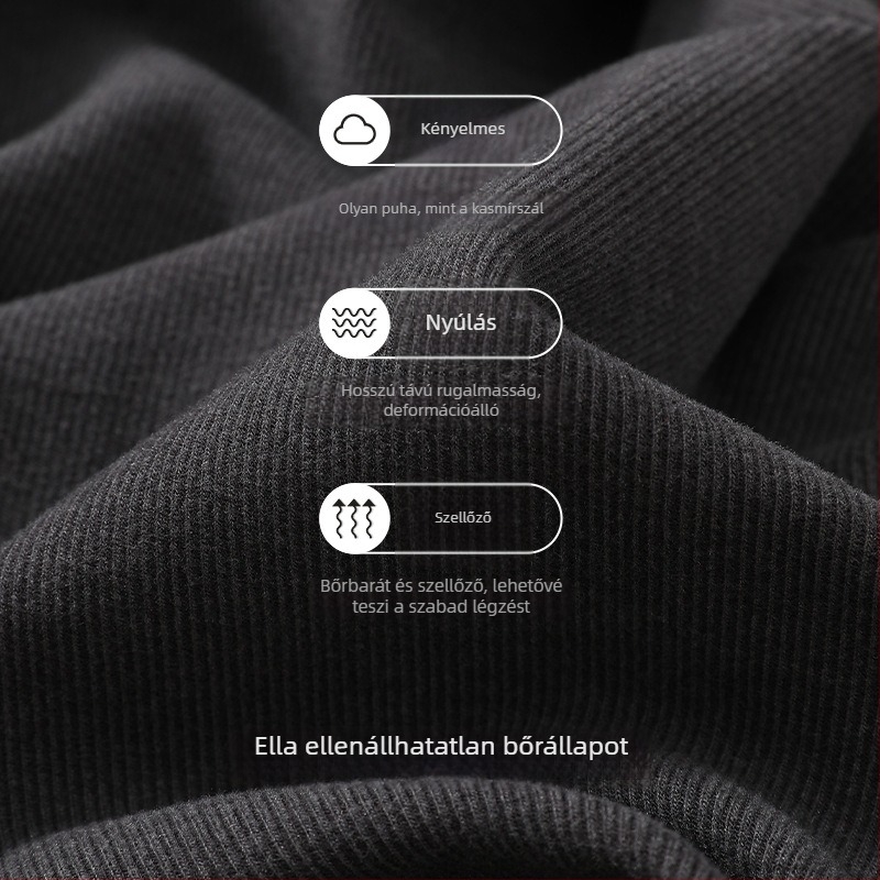 Férfi koreai stílusú kardigán-sweatshirt álló gallérral és cipzárral, vast anyag, regenerált cellulóz rostok (51–70%)