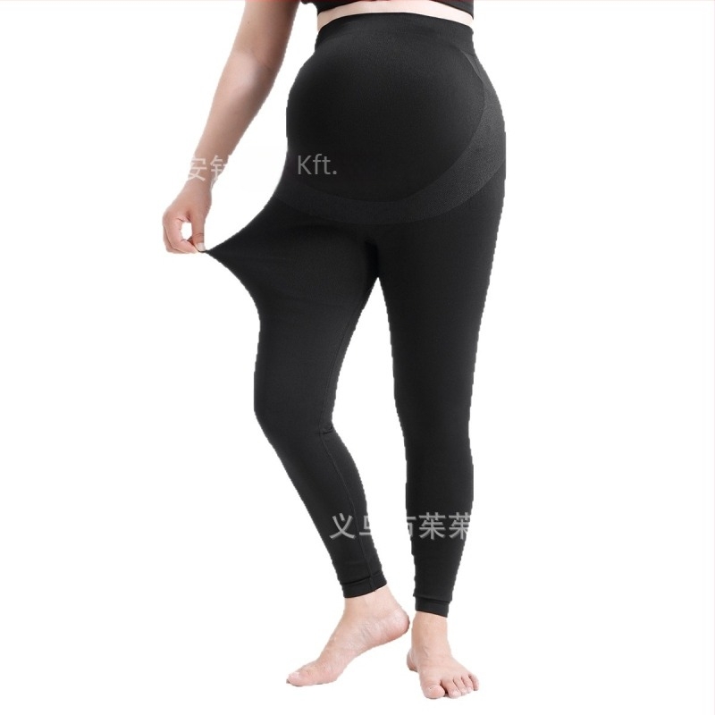 Kismama leggings nylon-spandex keverék, közepes vastagság, egész terhességre, szoros szabású