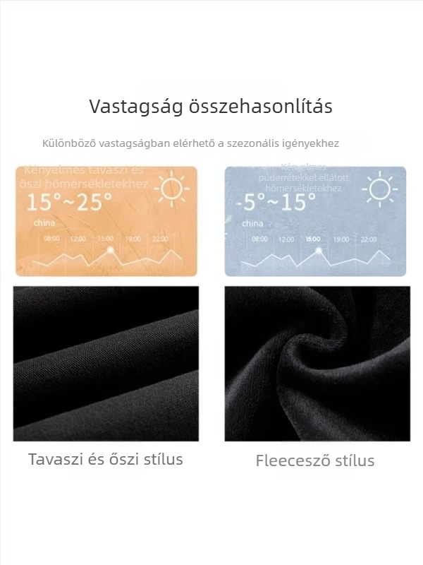 Kismama nadrág gyapjú-keverékből, hosszú, magas derék, has-támasz, fleece-bélés
