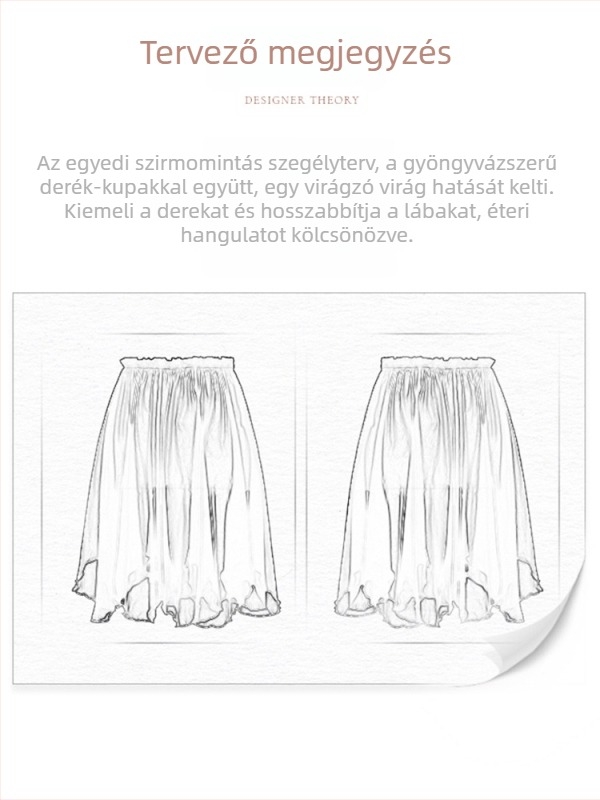 Női balett szoknya, rétegzett chiffon szoknya petál dizájnnal, kód YL2534 (anyag: kémiai rostok keveréke; összetétel: poliészter; tartalom: 100%)