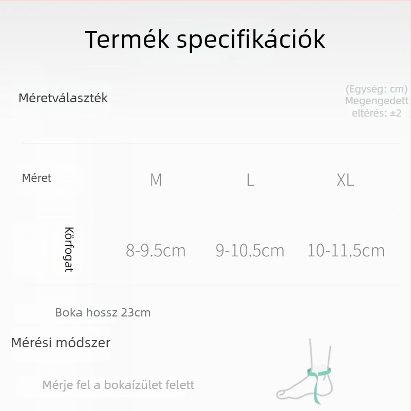 Kosárlabda bokaszalag – légáteresztő, kötött, anti-sprain, rögzítéssel (Minta JBYA-052)