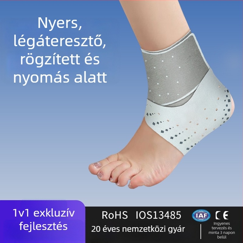 Kosárlabdához való boka támasztó perforált, lélegző kivitelben – poliészter szál (Márka Banbanli; Termékkód 0907; Anyag: Poliészter; Sport: Kosárlabda; Védelem: Boka)