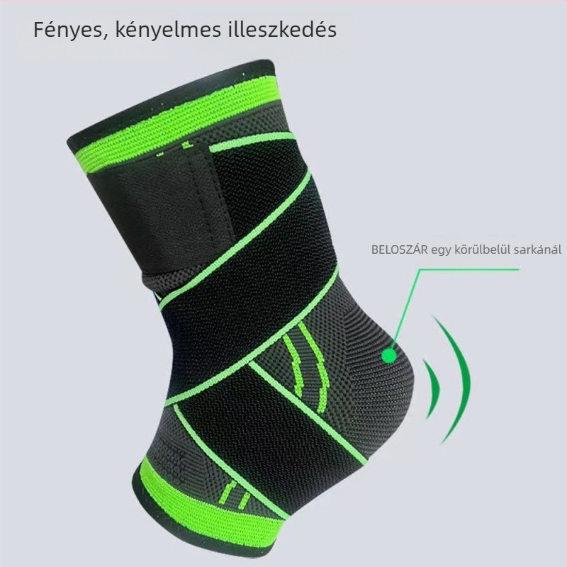 WOERAO L001 nylon bokaortézis, négyoldali elasztikusság, meleg és légáteresztő, futballhoz