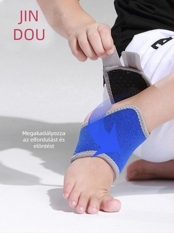 Gyermek bokavédő – anyaga: gumi; védelem: boka; célközönség: gyerekek; sportok: általános; alkalmazási területek: futás, biciklizés, túrázás (Anyag: Gumi; Védelem: Boka; Célközönség: Gyerekek; Sportok: Általános; Csomagolás: 200)