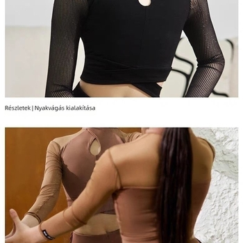 Latintánc gyakorló készlet - hosszú nadrágos táncruha nőknek, gyerekeknek és felnőtteknek, őszi-téli, TR anyag PVC ≤30%