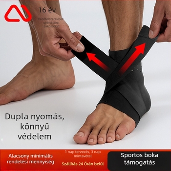 Ultra vékony bokaortézis sporthoz, lélegző rögzítő pántokkal, kompressziós bokarész a bokaízület védelmére és a ficamok megelőzésére futás közben
