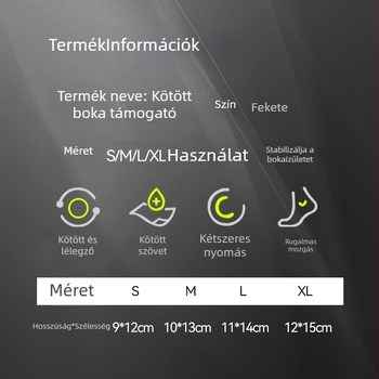 Szőtt elasztikus bokavédő sporthoz – boka támogatás futáshoz, ugrókötélhez és edzéshez