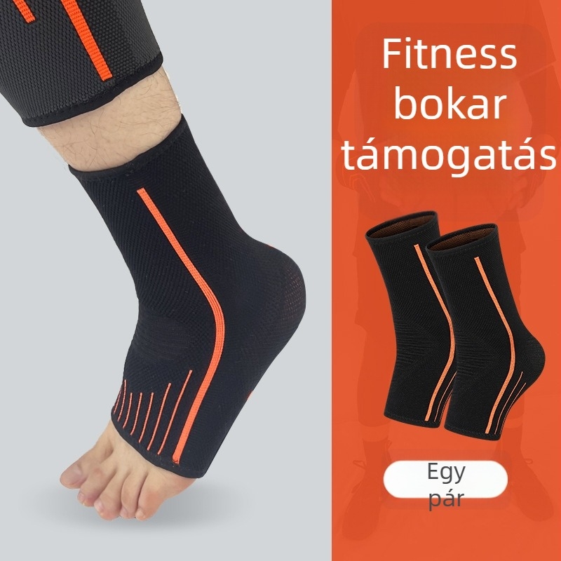 Bokarögzítő kosárlabdához és futáshoz, poliészter rost, ízületi védelem, bokastabilizáció