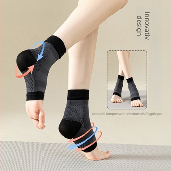 Sportos bokavédő mandzsetta plantar fascia támogatással – nylonból; boka védelem; hegymászás; 352N varratok