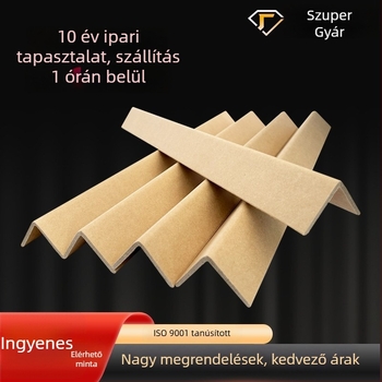 L-alakú papírsarokvédő, anyag: kraft papír + gézpapír, folyamat: papírsarokvédő eljárás, márka Brown Shuo, eredet: Shandong Zibo