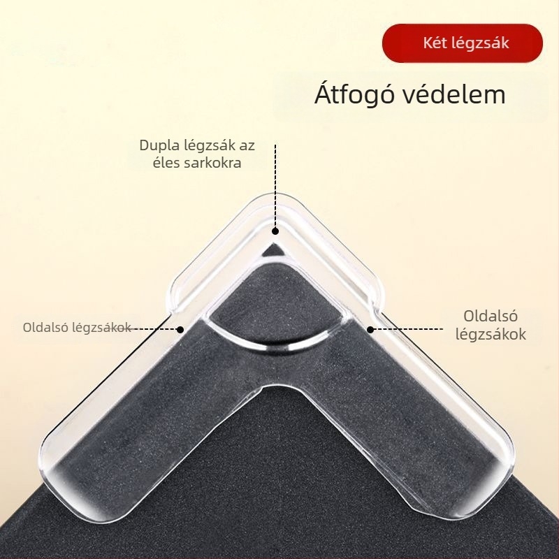 Derékszögű sarokvédő belső nyílású ablakokhoz, Broken-Bridge alumíniumkerethez, puha védő párna, 1 db
