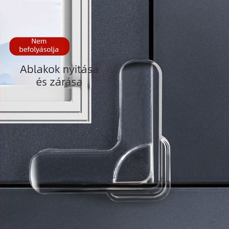 Derékszögű sarokvédő belső nyílású ablakokhoz, Broken-Bridge alumíniumkerethez, puha védő párna, 1 db