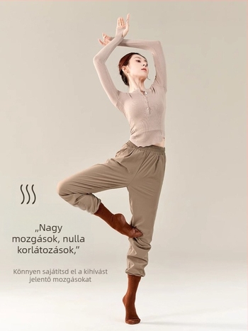 Modern táncra alkalmas nadrág, sportos ruházat, 100% poliészter anyag, poliészter bélés, alkalmas színpadi előadásokra, dráma és latin tánc