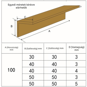 L-alakú sarkvédő kraftpapírból, Kaixiang, megrendelésre, logóval nyomtatva