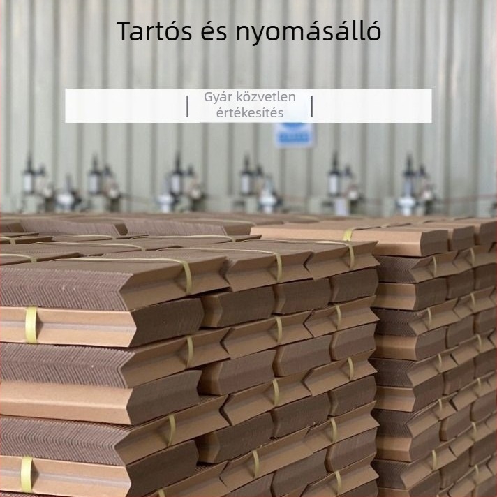 Erősített L-alakú papír sarokvédők üvegbútorokhoz és fényképkeretekhez — Kraft papírból és tekercs papírból, testreszabható feldolgozás, logó nyomtatása lehetséges