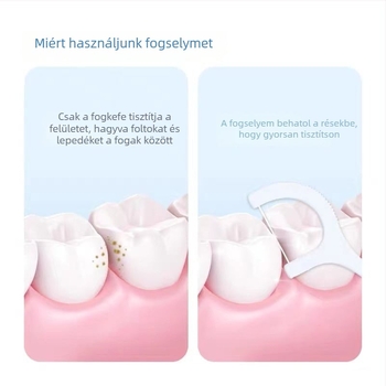 Small Bamboo fogselyem fogpálcák, egyszer használatos, műanyag, 50–80 db/csomag, családi csomag